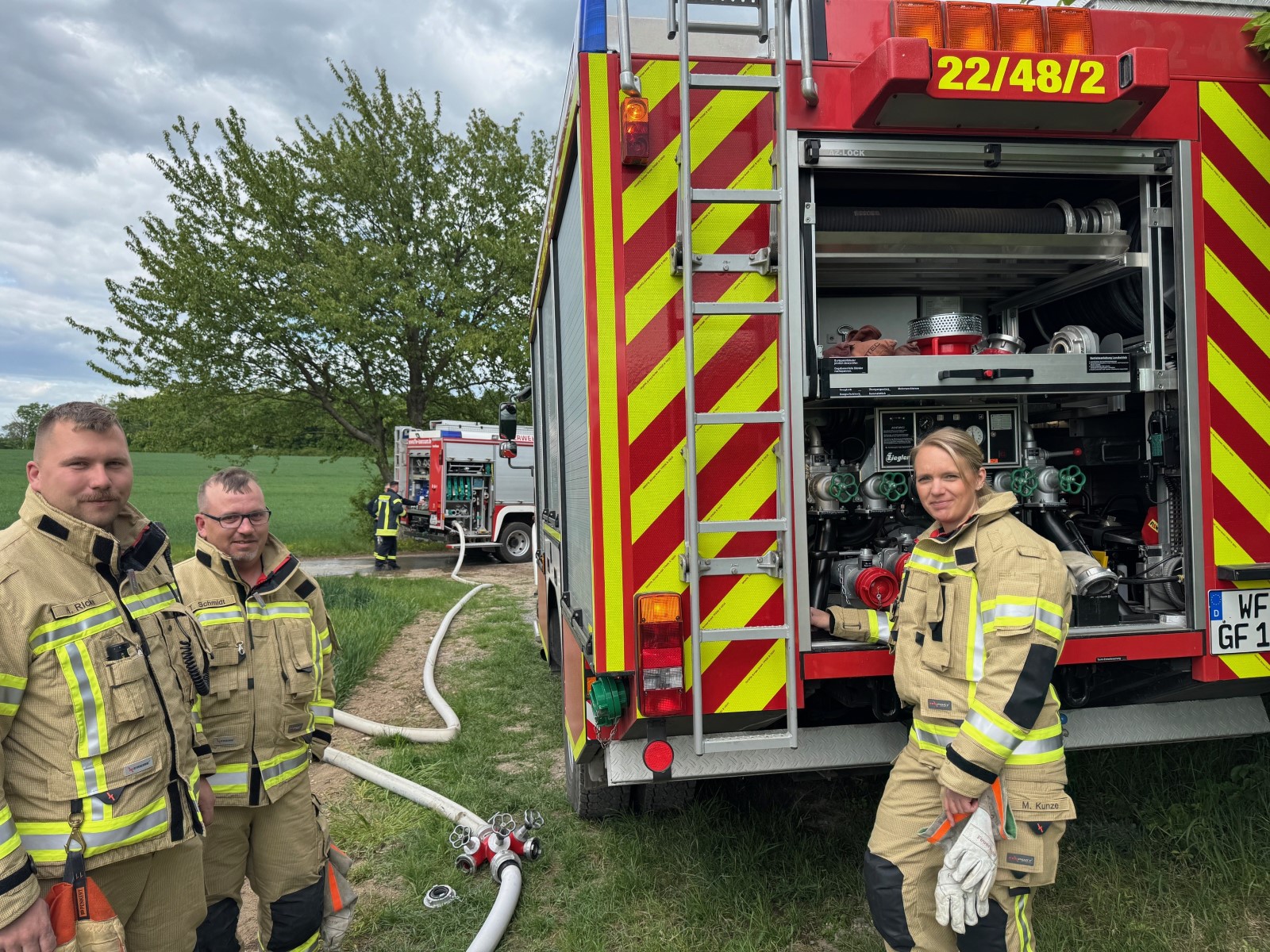 Rettungseinsatz für Amphibien. Foto: Freiwillige Feuerwehr Groß Flöthe