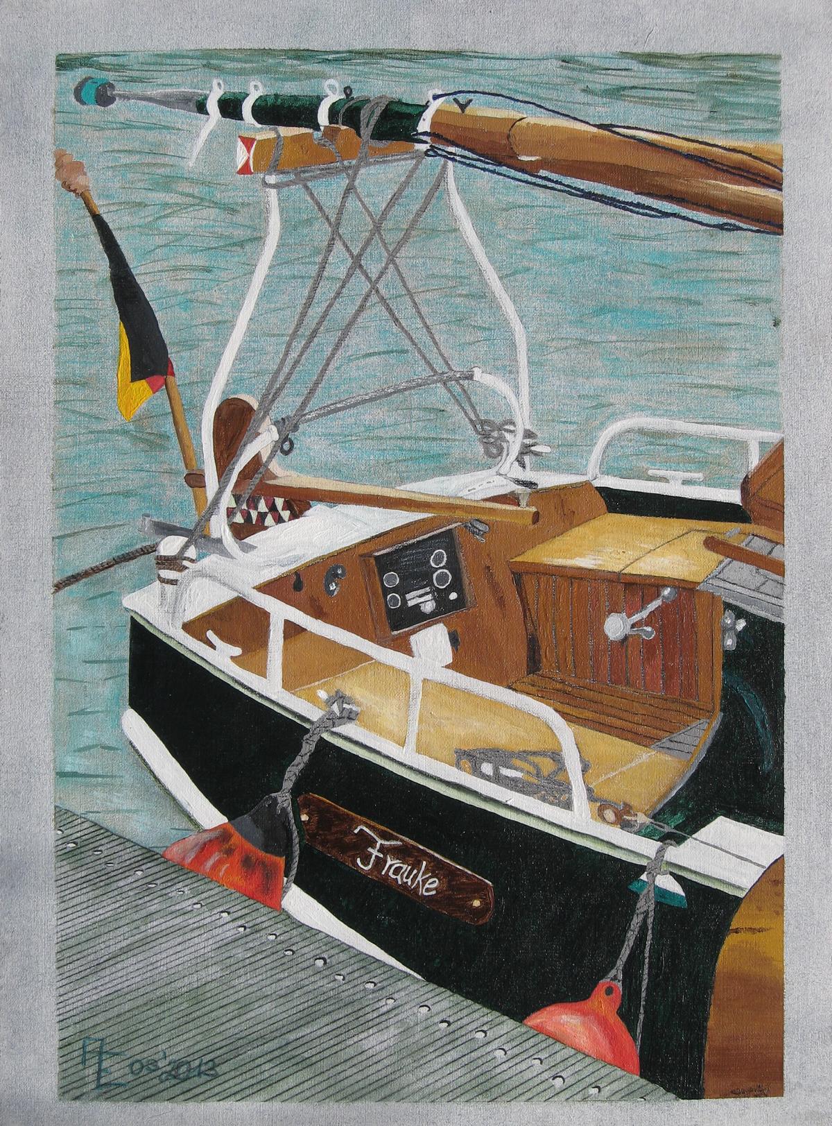 2013-03 Frauke - Mischtechnik auf Ölmalpapier 42x56