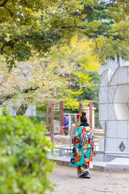 出張撮影　出張カメラマン　ロケーションフォト　家族写真　公園撮影　七五三　女性カメラマン　記念写真