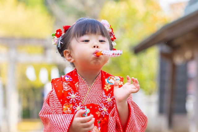 北野八幡神社で3歳女の子の七五三〜境内編〜☆撮影レポート(練馬区・光が丘)