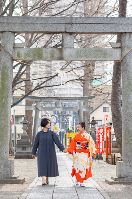 出張撮影　出張カメラマン　練馬区　大泉天神北野神社　ロケーション撮影　女性カメラマン　十三詣り