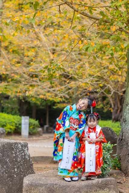 出張撮影　出張カメラマン　ロケーションフォト　家族写真　公園撮影　七五三　女性カメラマン　記念写真