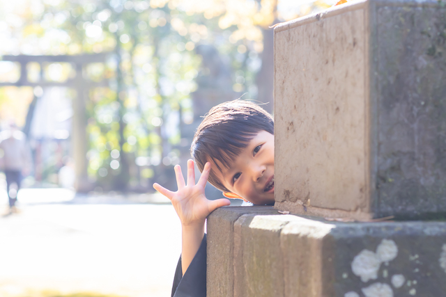 練馬区　石神井氷川神社　七五三　５歳男の子　出張撮影　ロケーション撮影　女性カメラマン　出張カメラマン