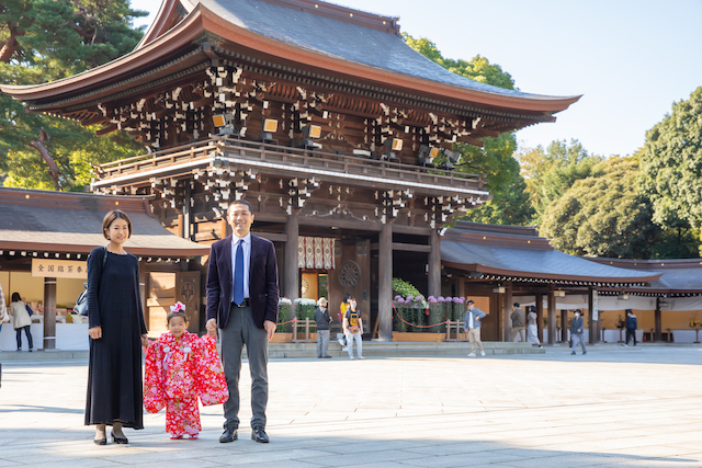 出張撮影　出張カメラマン　家族写真　七五三　明治神宮　女性カメラマン　練馬区　記念写真　日常写真