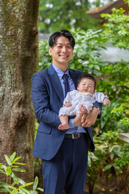 出張撮影　出張カメラマン　ロケーション撮影　自然体　女性カメラマン　お宮参り　練馬区　石神井氷川神社