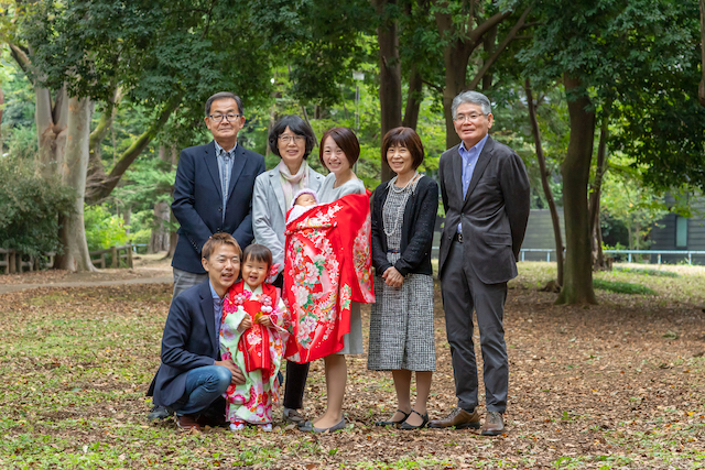 七五三　お宮参り　出張撮影　ロケーションフォト　出張カメラマン　家族写真　和田堀公園