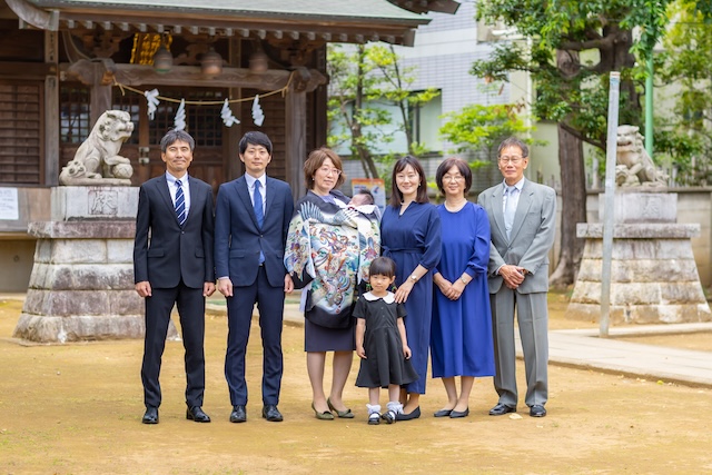 北野八幡神社でお宮参り撮影☆撮影レポート(練馬区・田柄)