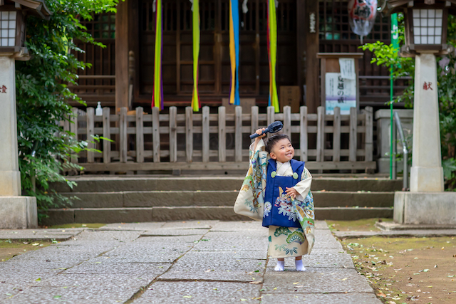 3歳男の子の七五三撮影☆撮影レポート(豊島区・長崎神社)