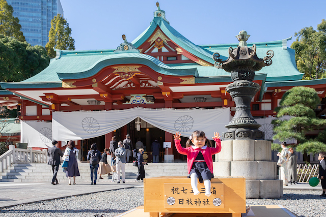 出張撮影　練馬区　東京　七五三　日枝神社　出張カメラマン　女性カメラマン