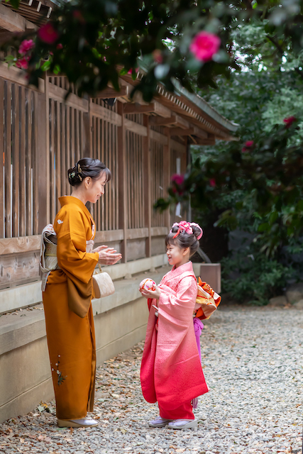 川越氷川神社　七五三　出張撮影　女性カメラマン