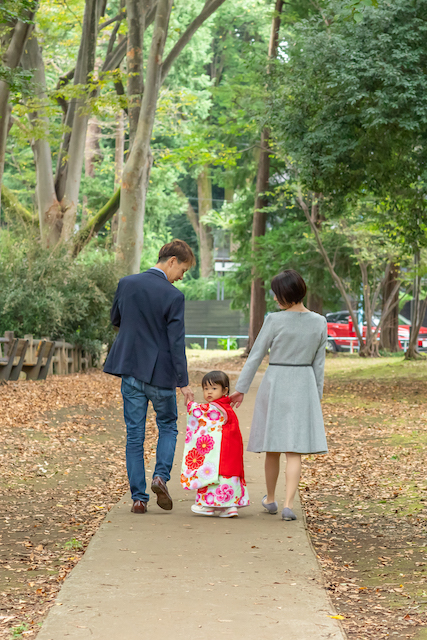 七五三　お宮参り　出張撮影　ロケーションフォト　出張カメラマン　家族写真　和田堀公園