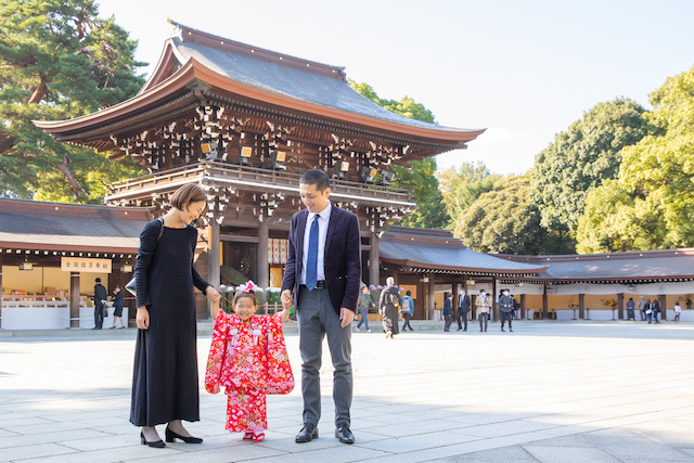 出張撮影　出張カメラマン　家族写真　七五三　明治神宮　女性カメラマン　練馬区　記念写真　日常写真