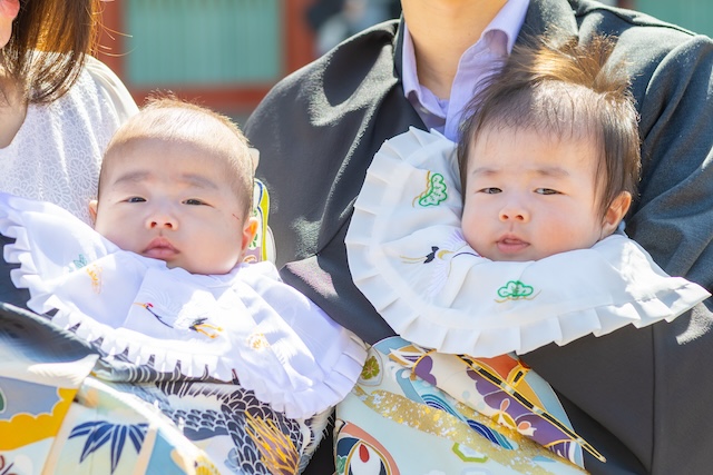 日枝神社で双子ちゃんのお宮参り前撮り☆撮影レポート(東京・千代田区)