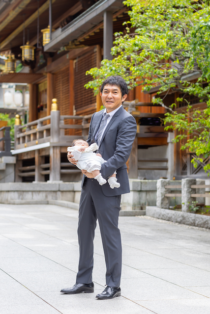 出張撮影　出張カメラマン　女性フォトグラファー　湯島天神　お宮参り　家族写真　記念写真