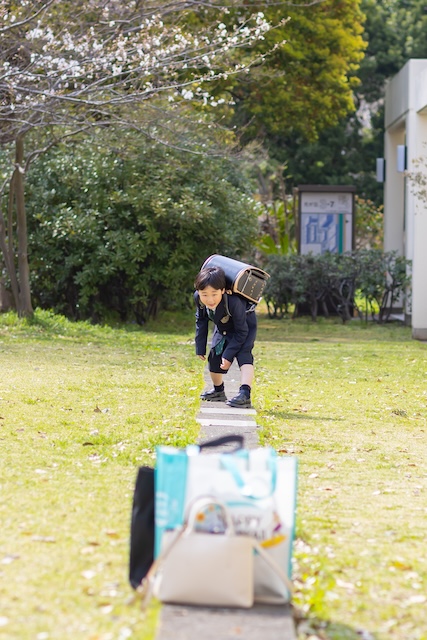 出張撮影 出張カメラマン ロケーション撮影 練馬区 光が丘 つばき園 桜 家族写真 入学記念 女性カメラマン フォトグラファー 自然