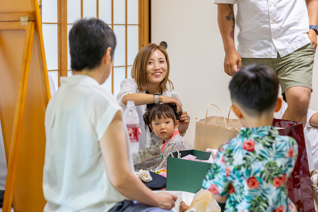 出張撮影　出張カメラマン　女性カメラマン　家族写真　七五三