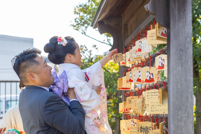 出張撮影　出張カメラマン　練馬区　光が丘　北野八幡神社　七五三　女性カメラマン　自然体