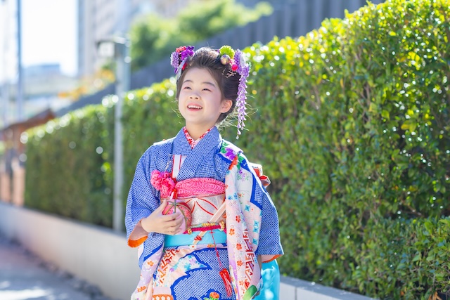 水天宮で７歳女の子の七五三撮影☆撮影レポート(東京・中央区)