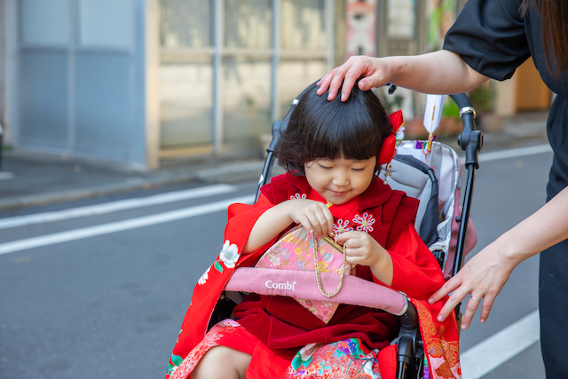 長崎神社　七五三　出張撮影　出張カメラマン　3歳七五三　豊島区　女性カメラマン　家族写真　記念写真