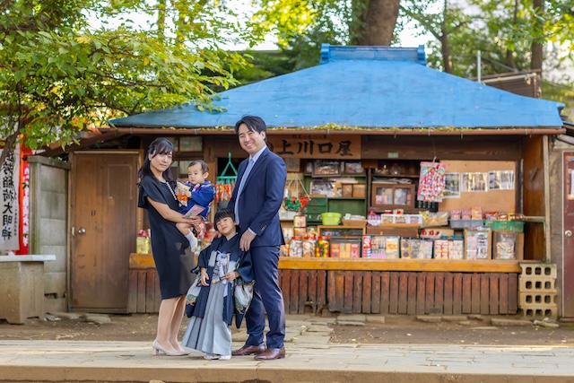 七五三　出張撮影　出張カメラマン　ロケーションフォト　豊島区　池袋　鬼子母神堂　法明寺　女性カメラマン　フォトグラファー