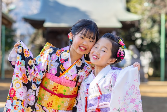 出張撮影　出張カメラマン　練馬区　光が丘　北野八幡神社　七五三　女性カメラマン　自然体