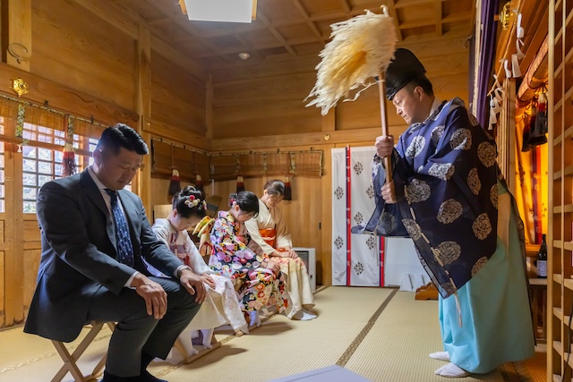 出張撮影　出張カメラマン　練馬区　光が丘　北野八幡神社　七五三　女性カメラマン　自然体