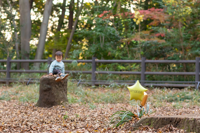 井の頭公園で３歳のお誕生日撮影☆撮影レポート(東京・武蔵野市)