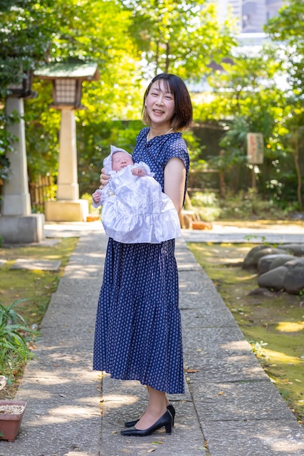 出張撮影 出張カメラマン ロケーション撮影 フォトグラファー 女性カメラマン 豊島区 長崎神社 お宮参り 家族写真 自然体