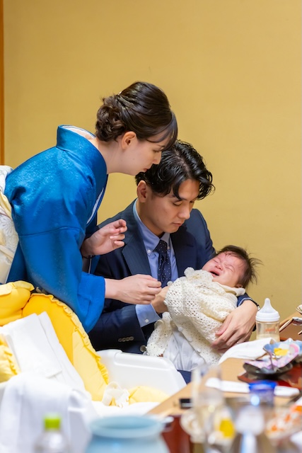 出張撮影　出張カメラマン　ロケーション撮影　自然体　女性カメラマン　お宮参り　練馬区　石神井氷川神社