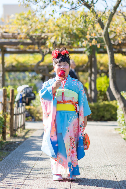 東京　江東区　亀戸天神　七五三　出張撮影