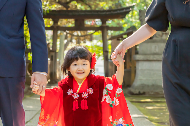 長崎神社　七五三　出張撮影　出張カメラマン　3歳七五三　豊島区　女性カメラマン　家族写真　記念写真