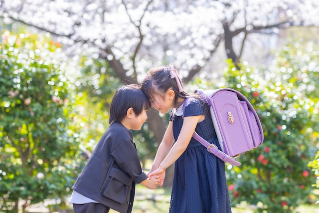 つばき園で入学記念撮影☆撮影レポート(練馬区・光が丘)