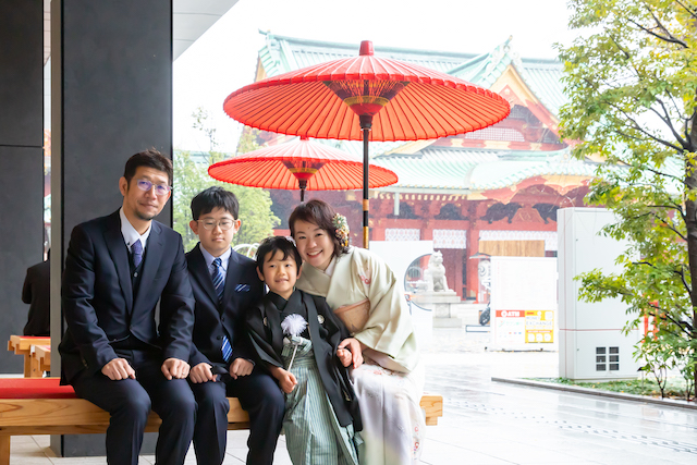 家族写真　日常写真　出張撮影　出張カメラマン　女性カメラマン　七五三　記念写真　神田明神