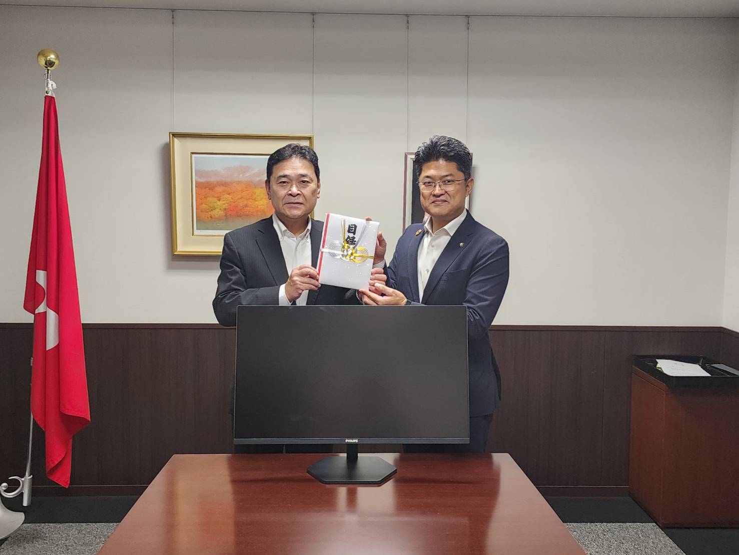 備北地区危険物安全協会  設立６０周年記念品贈呈
