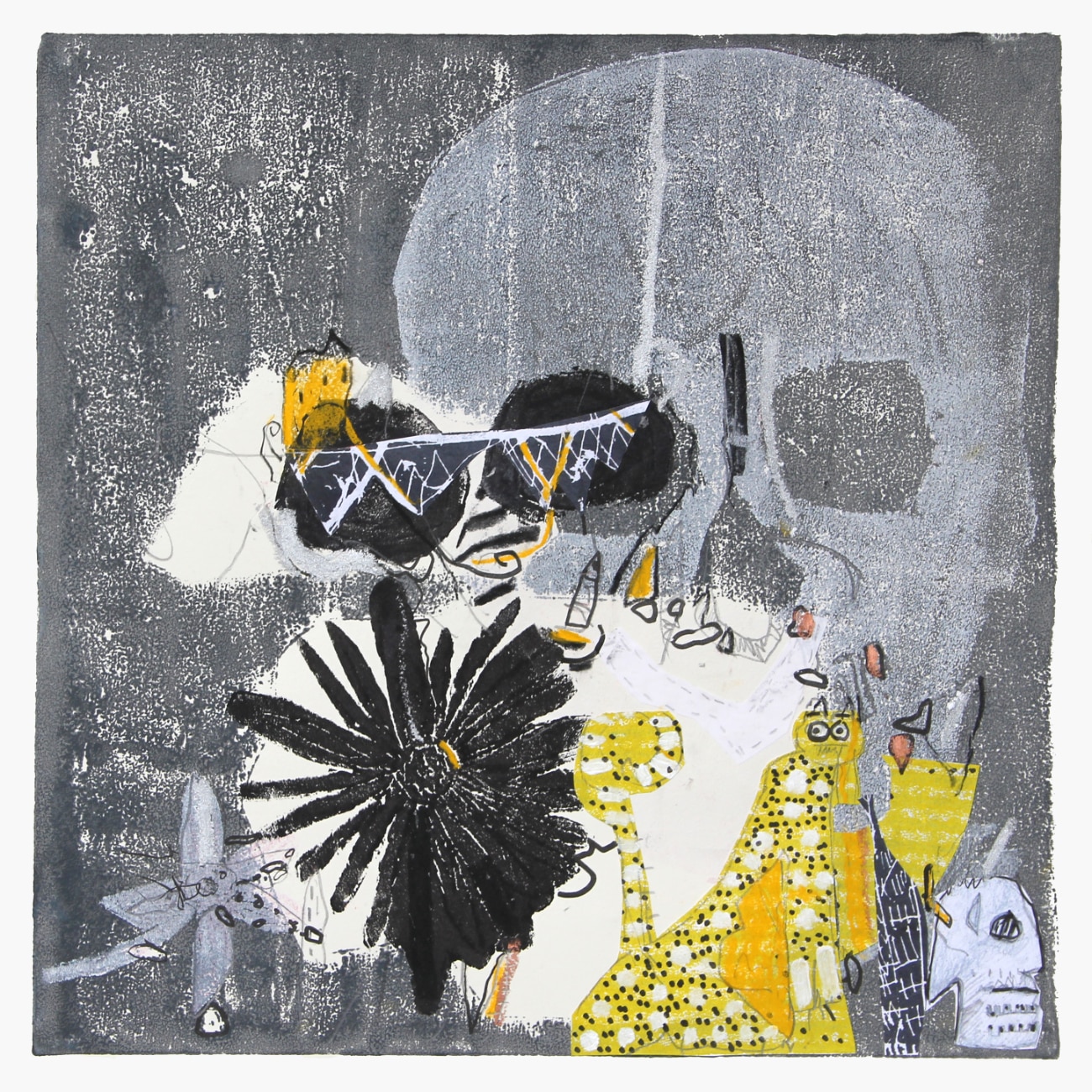 die macht des todes, 40x40 cm