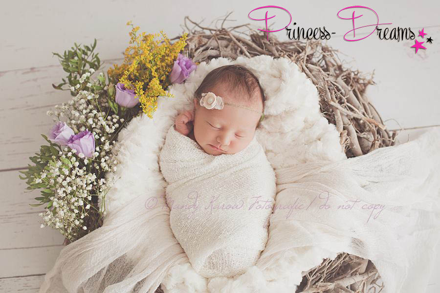 Newborn Wrap Tuch in Creme
