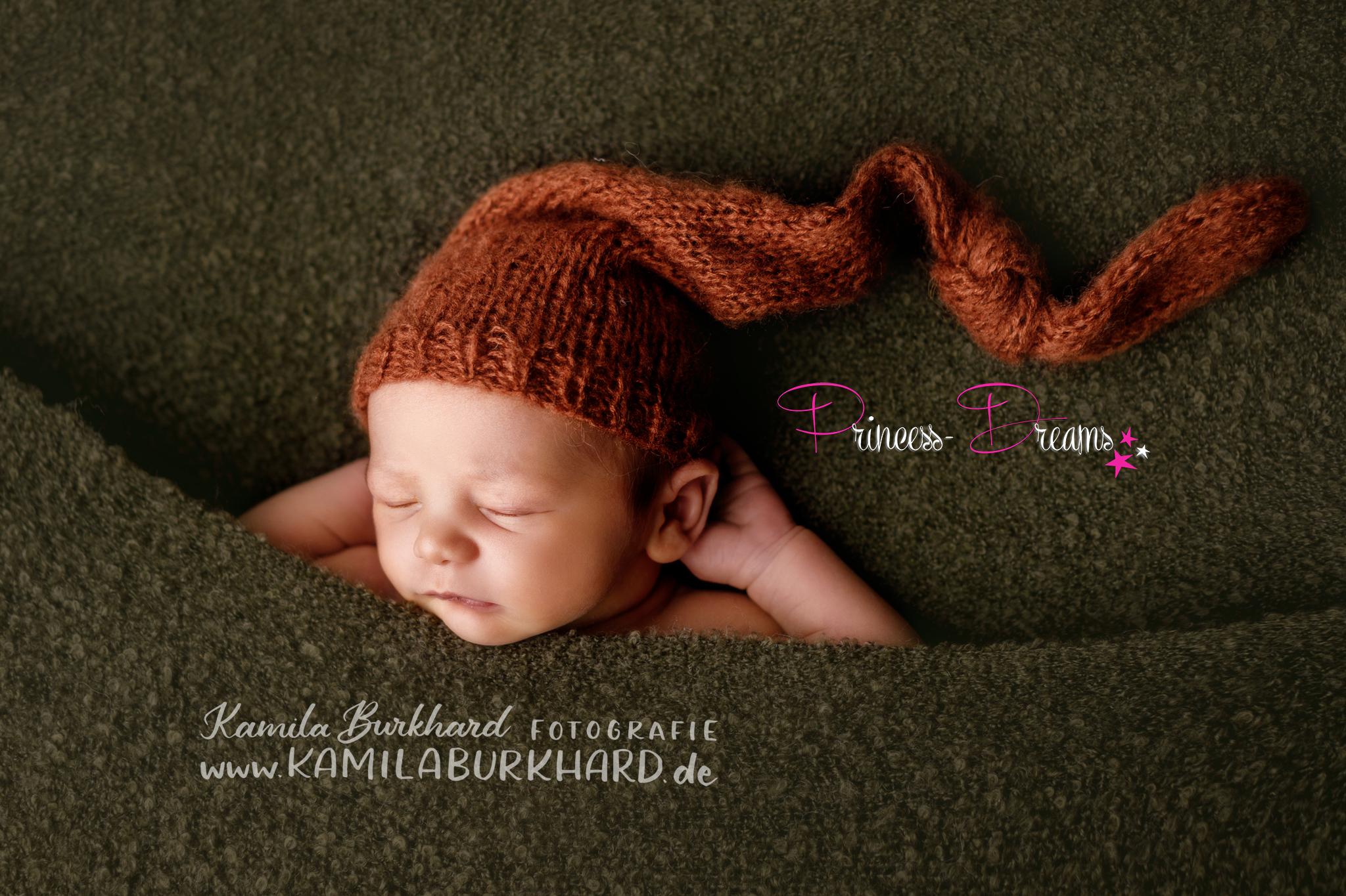 Mohair Newborn Mütze für die Fotografie