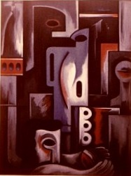 Spielendes Kind vor Schaufenster  1968  V.V. 239