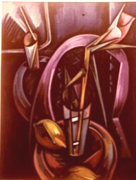 Stillleben mit Exotischer Blume  1968  V.V. 241