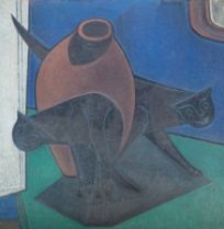 Katzen mit Krug II  1958  75 x 75  118