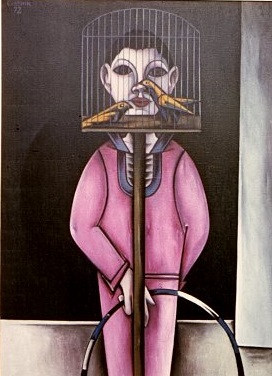 Junge hinter Vogelkäfig II  V.V. 244  