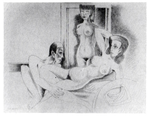 Der Besuch  1978    70 x 56,5  B.G.V. 32