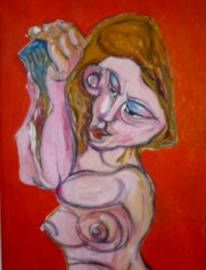 Kämmende  2008  75 x 100