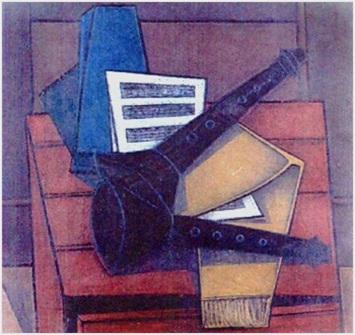 Stillleben mit Musikinstrumenten  1958    79 x 74  V.V.1