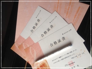導入者グレード(13級~11級)合格証書