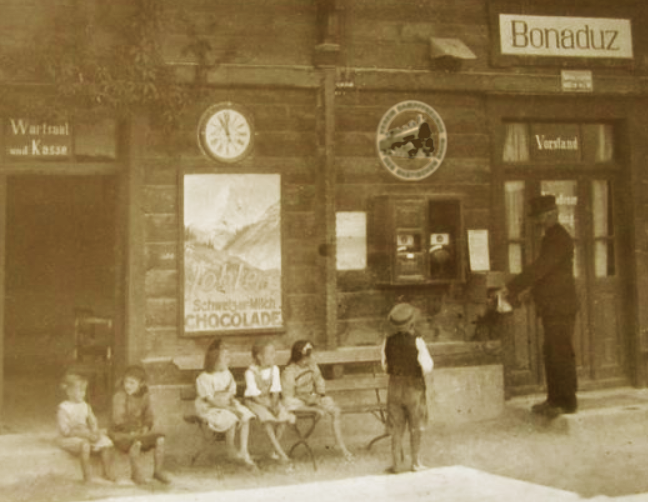 Der Bahnhof Bonaduz in vergangener Zeit