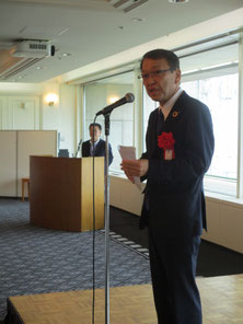来賓挨拶　日本国土開発株式会社　副社長　管理本部長　曽根　一郎　様