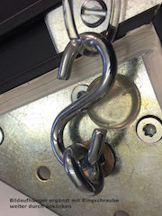 Bildaufhänger mit Ringschraube