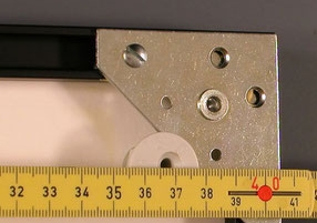Bildaufhänger Metall auf Alu-Wechselrahmen