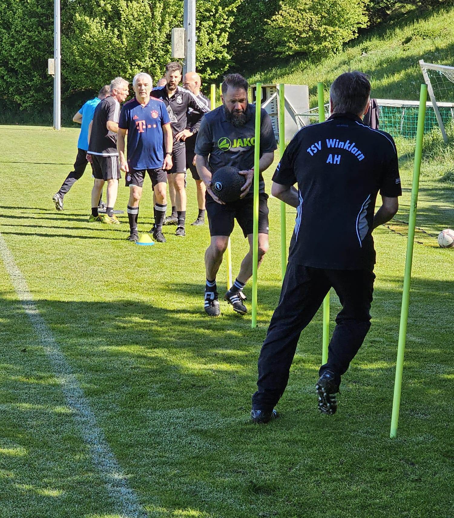Krafteinheiten mit Medizinball...